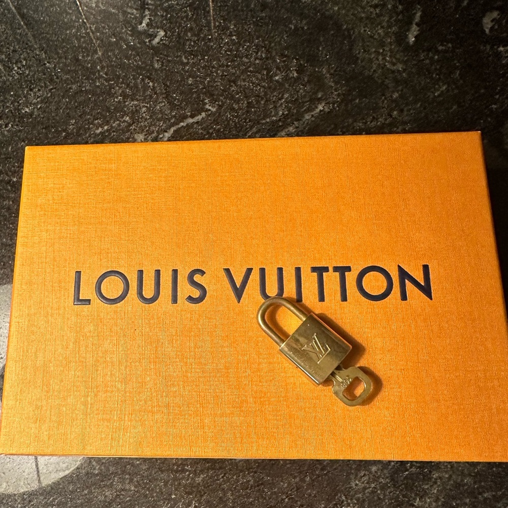 Authentic Louis Vuitton Padlock and Lock Set